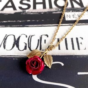Vintage Rose Necklace